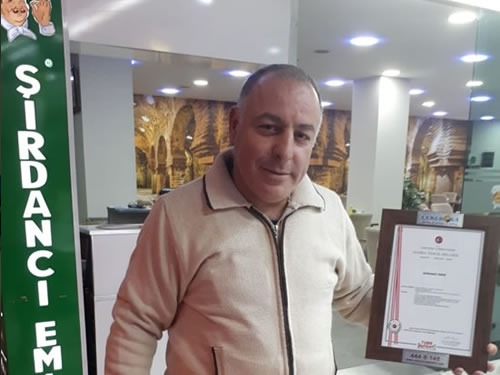 Şırdancı Emin Marka Tescil Belgesi Teslimi